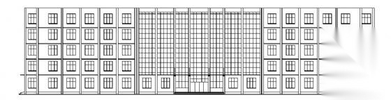 山东某大学六层综合办公楼建筑方案图cad施工图下载【ID:151402151】