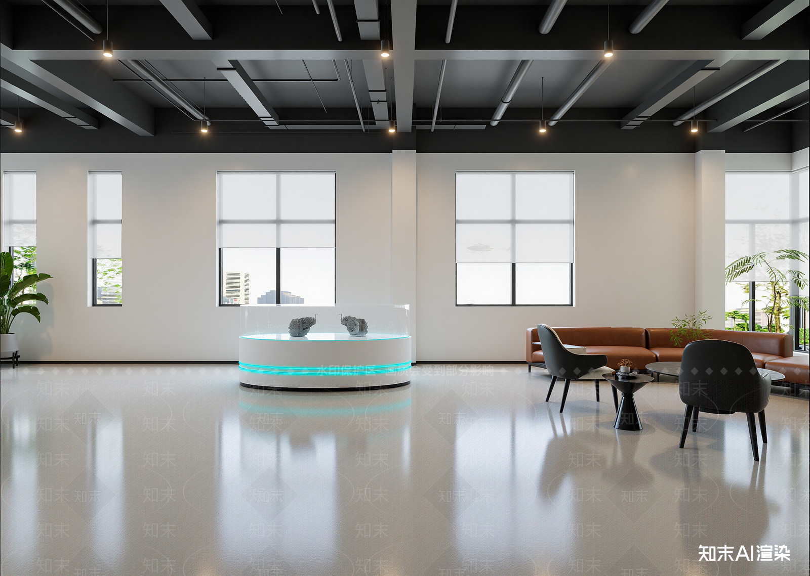 现代售楼处3D模型下载【ID:1214830630】