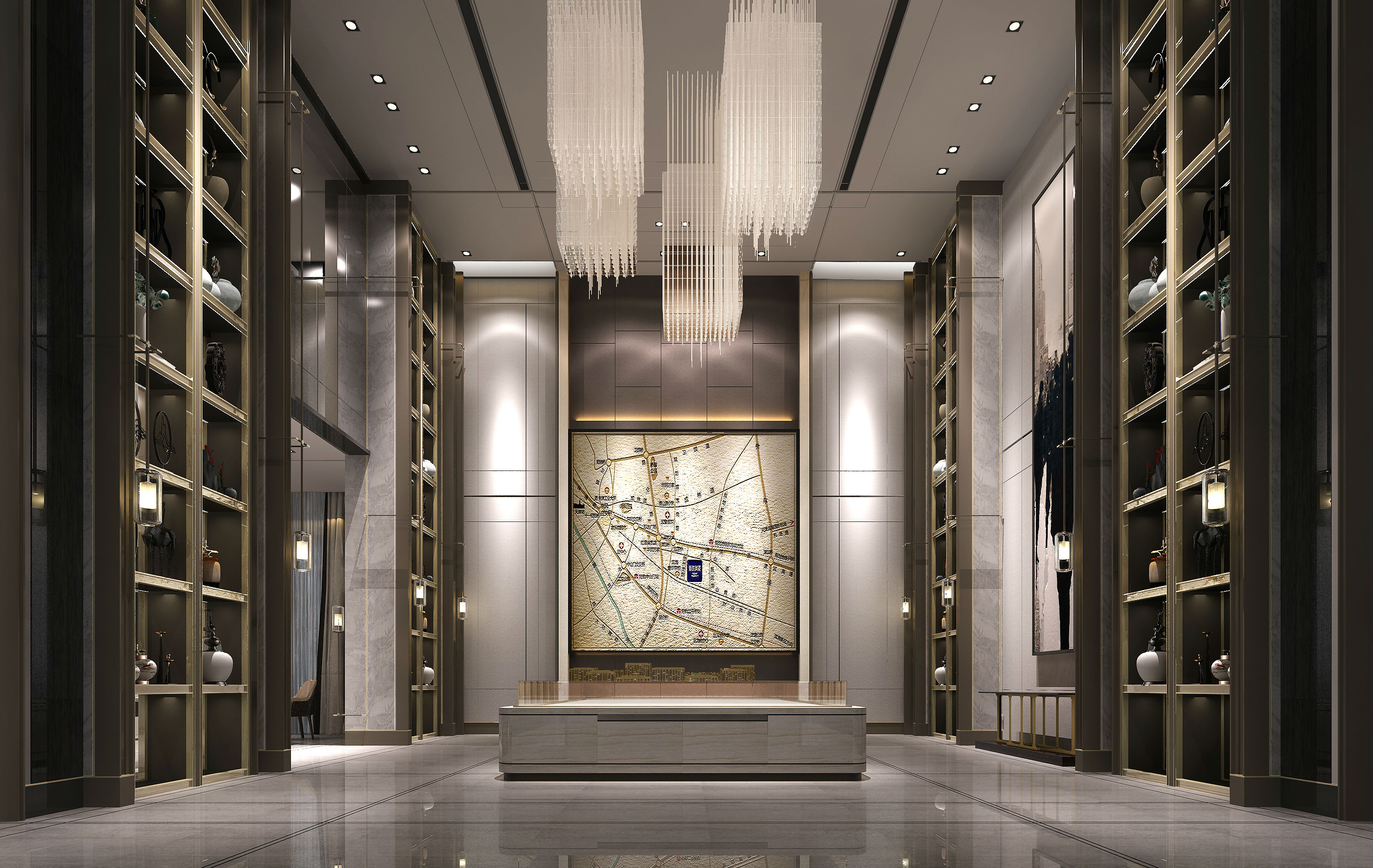 [大连腾飞园区]地产售楼处施工图下载【ID:165944170】