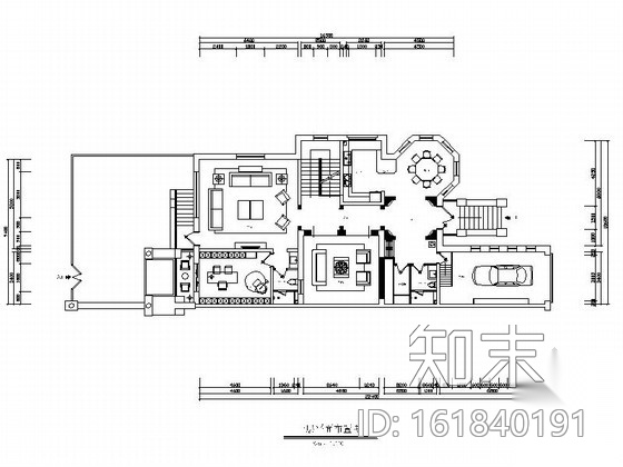 [河北]优雅现代风格两层联排别墅施工图（含效果图）施工图下载【ID:161840191】