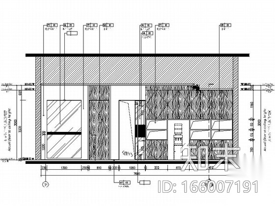 [深圳]简约时尚办公空间装修CAD施工图cad施工图下载【ID:166007191】