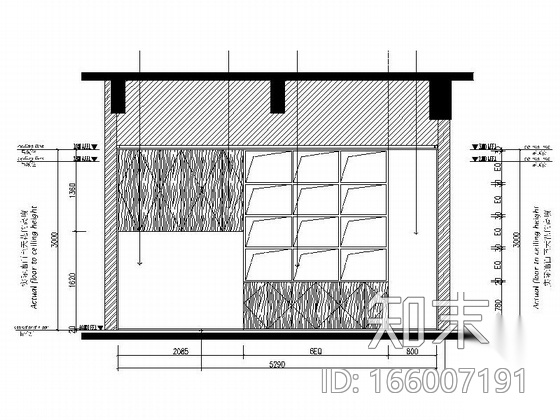 [深圳]简约时尚办公空间装修CAD施工图cad施工图下载【ID:166007191】