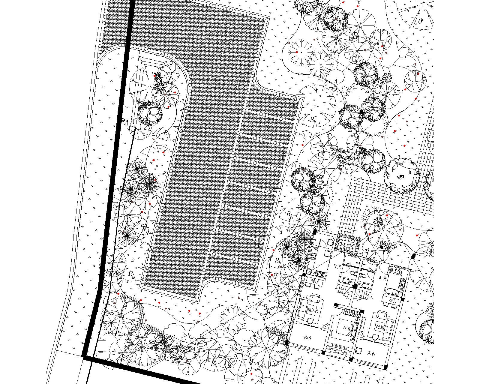 [广东]五矿崇文示范区植物CAD施工图+实景图施工图下载【ID:161035145】