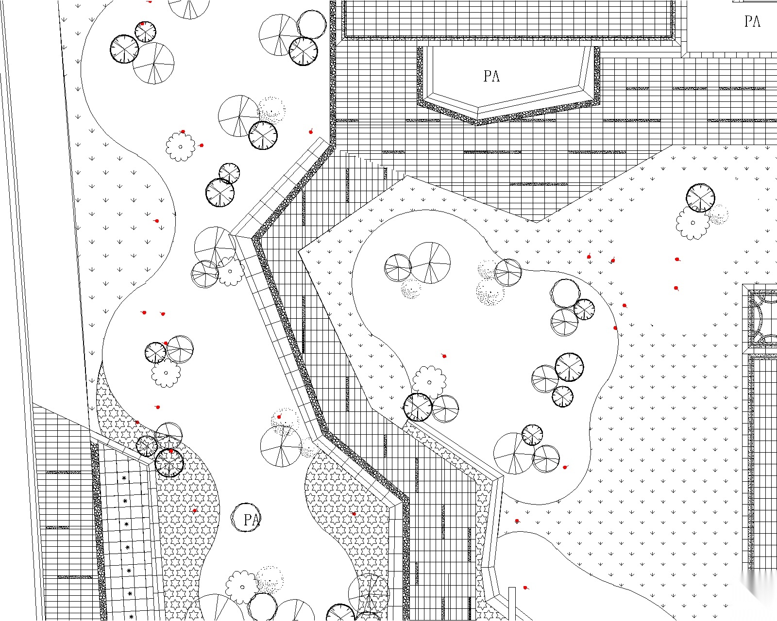 [广东]五矿崇文示范区植物CAD施工图+实景图施工图下载【ID:161035145】