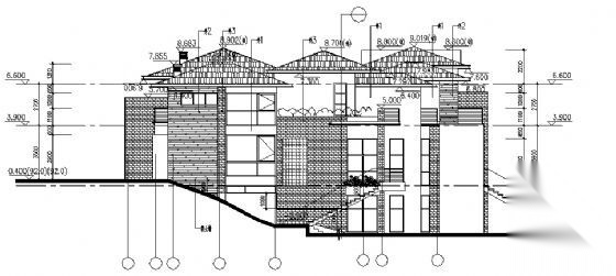 万科丹堤1号别墅建筑方案图cad施工图下载【ID:149905103】