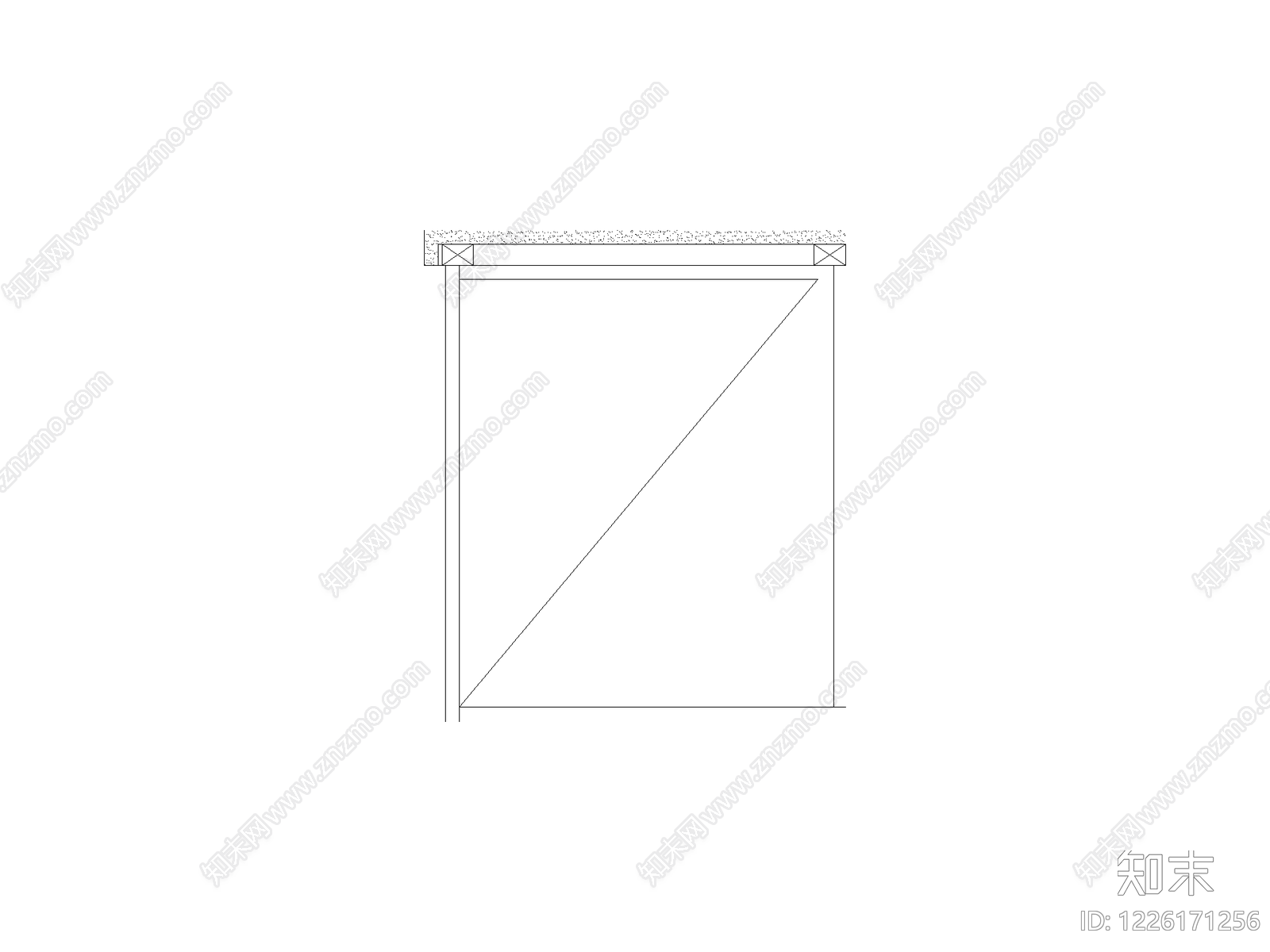 柜子中驰cad施工图下载【ID:1226171256】