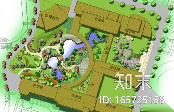 某中学设计图景观设计套图cad施工图下载【ID:165725158】
