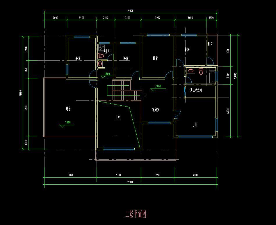 单家独院式别墅设计cad施工图下载【ID:149872127】