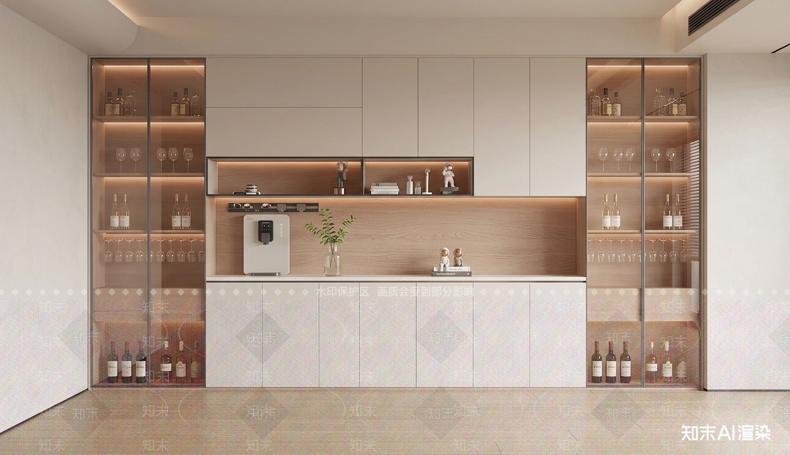 嵌入式餐边柜家居餐厅3D模型下载【ID:1227248700】
