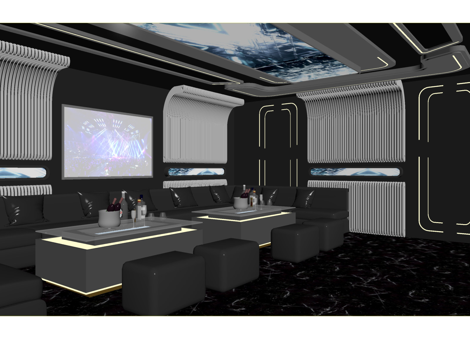 现代酒吧3D模型下载【ID:1214281778】