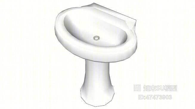 现代洗手台SU模型下载【ID:918027708】