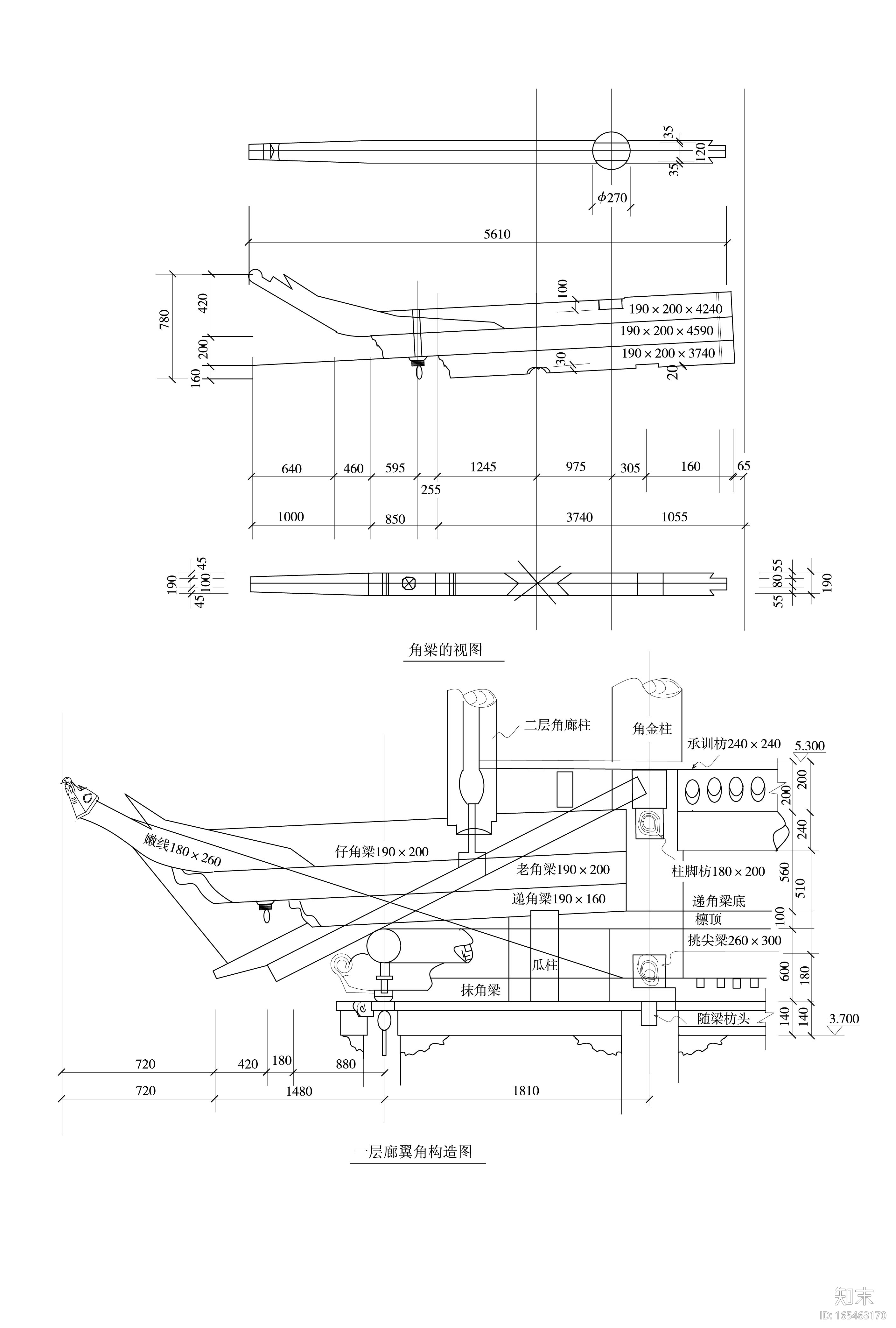 各类古建筑立面及节点超清线稿图施工图下载【ID:165463170】