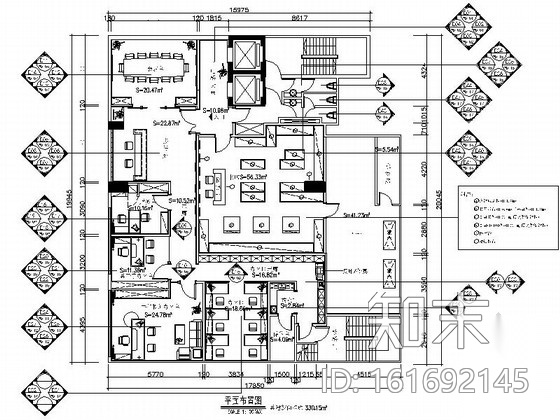 [香港]某神召会行政办公室室内装修施工图（含效果实景）cad施工图下载【ID:161692145】