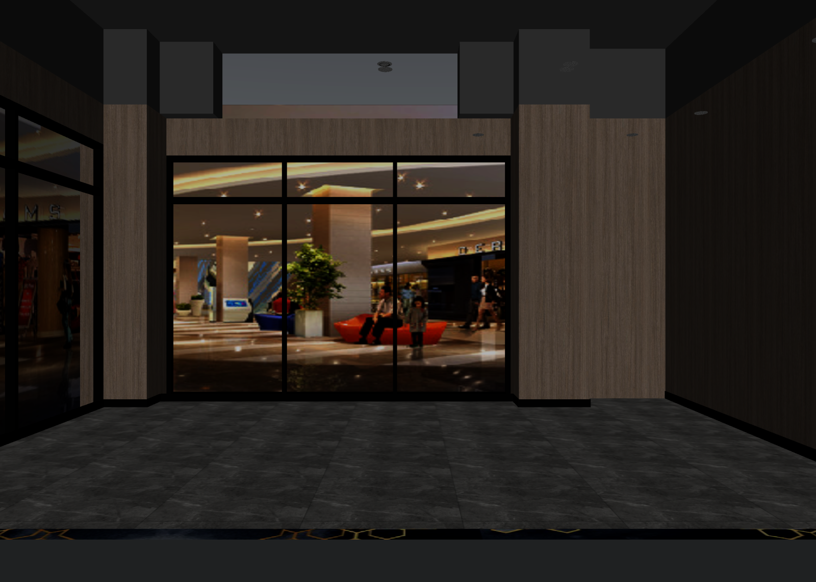 工业风商场3D模型下载【ID:1214412595】