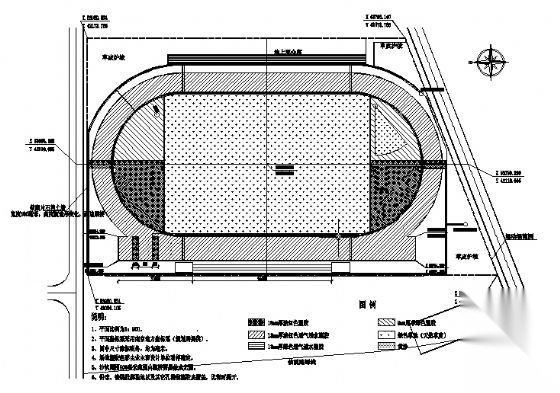 某塑胶田径场建筑施工图施工图下载【ID:164875155】