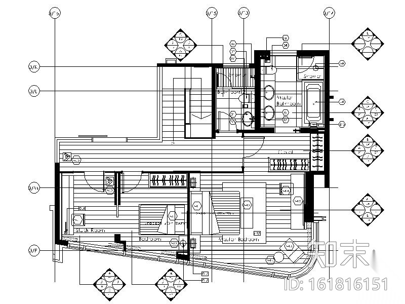 [香港]现代精装复式住宅示范单位施工图（含实景）施工图下载【ID:161816151】