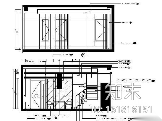 [香港]现代精装复式住宅示范单位施工图（含实景）施工图下载【ID:161816151】