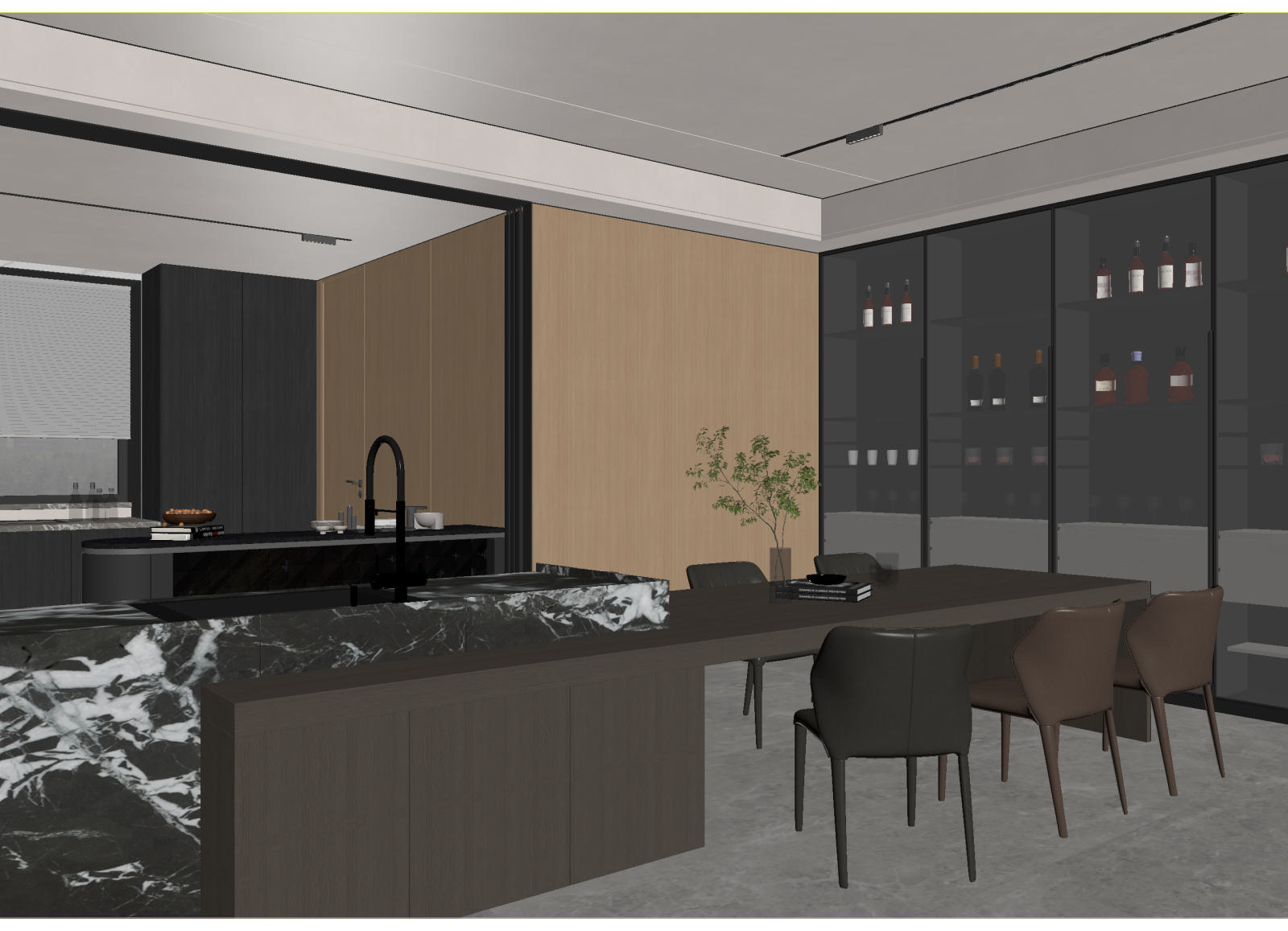 现代酒吧3D模型下载【ID:1214307449】