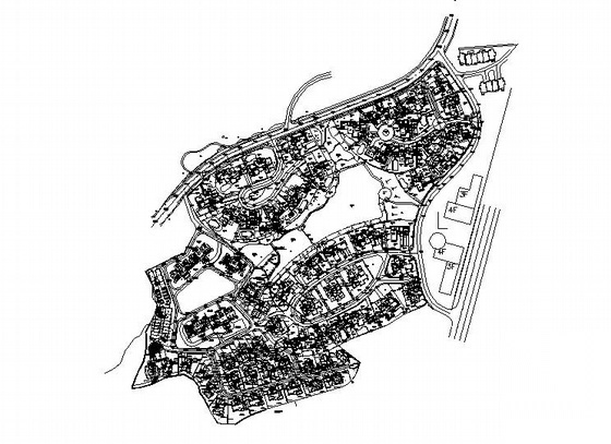 居住区景观设计整套施工图施工图下载【ID:161099199】