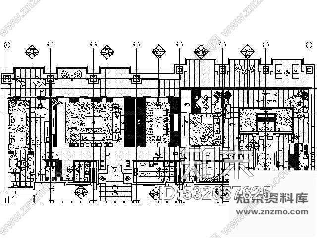 施工图三亚五星酒店套房施工图cad施工图下载【ID:532057625】