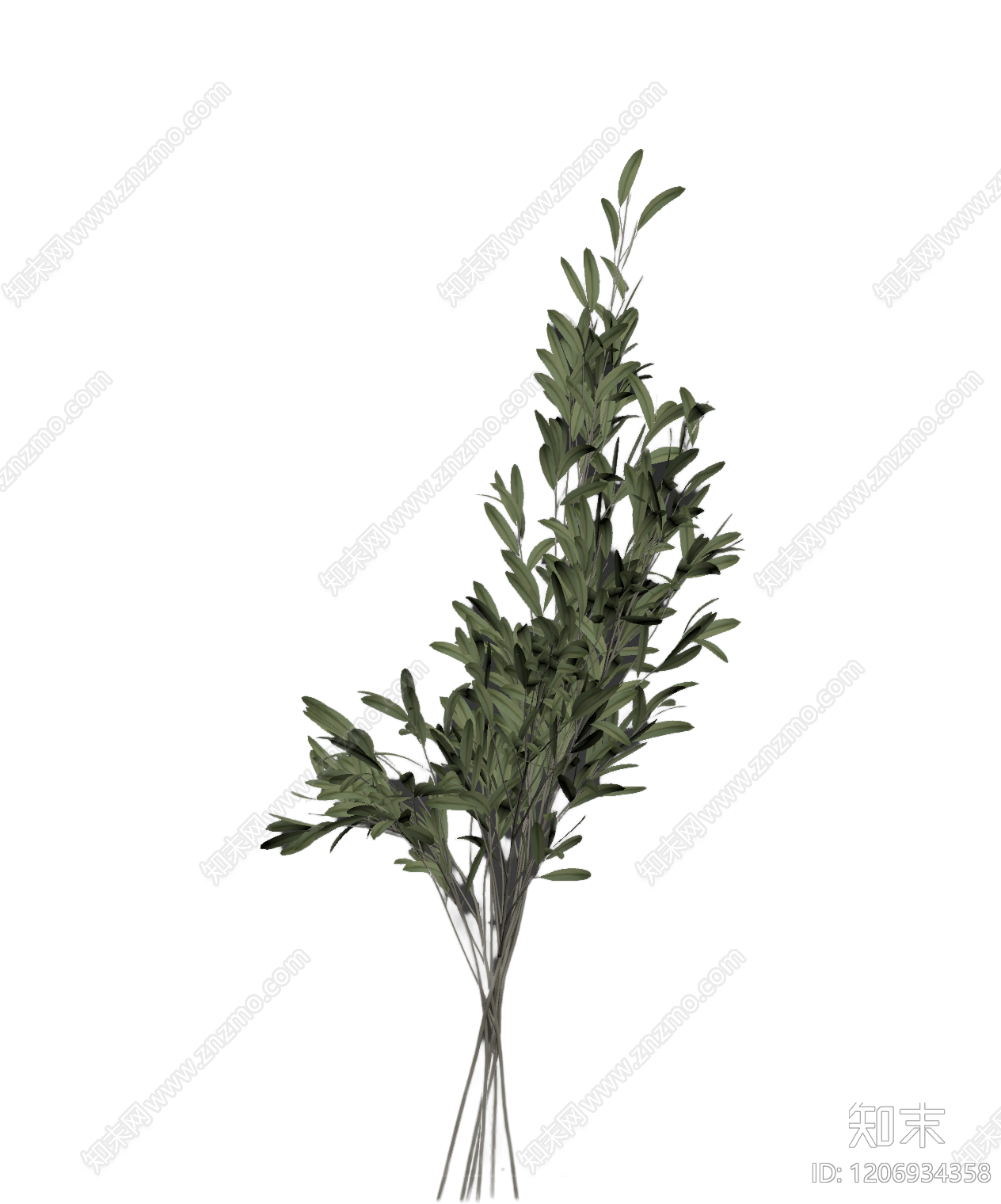 盆栽植物装饰3D模型下载【ID:1206934358】