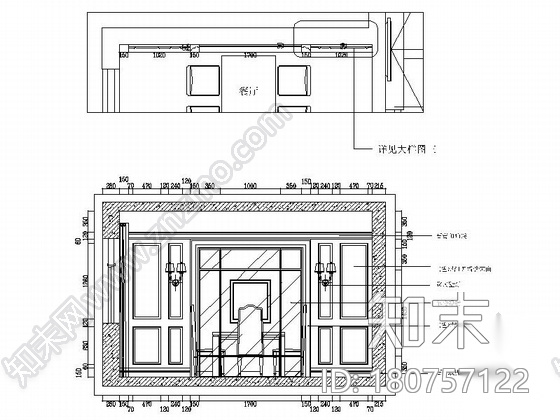 [沧州]精致浪漫欧式风格复式样板房CAD装修施工图（含效...cad施工图下载【ID:180757122】