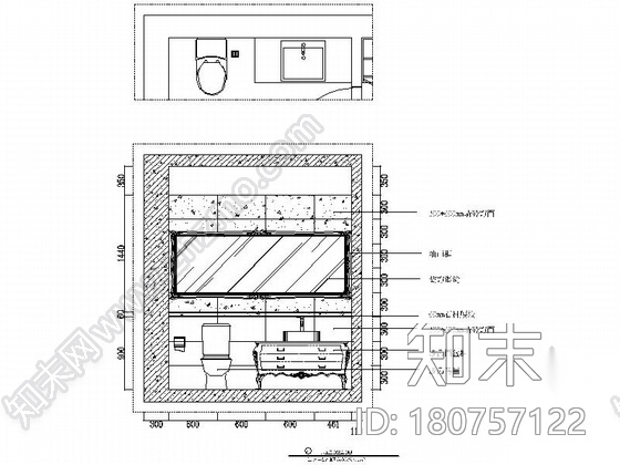 [沧州]精致浪漫欧式风格复式样板房CAD装修施工图（含效...cad施工图下载【ID:180757122】