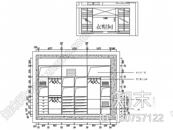 [沧州]精致浪漫欧式风格复式样板房CAD装修施工图（含效...cad施工图下载【ID:180757122】