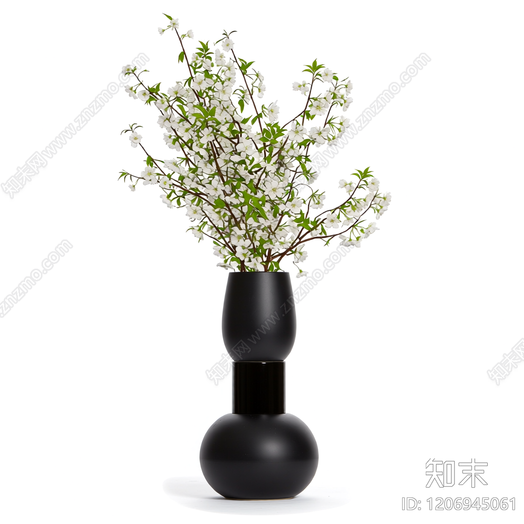 花瓶插花装饰品3D模型下载【ID:1206945061】