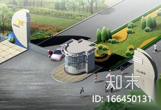 [新疆]某药厂门房建筑设计方案cad施工图下载【ID:166450131】