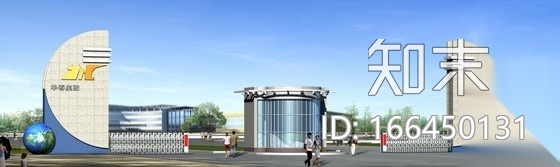 [新疆]某药厂门房建筑设计方案cad施工图下载【ID:166450131】