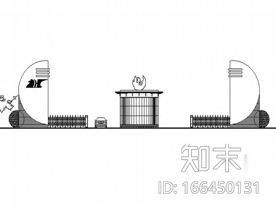 [新疆]某药厂门房建筑设计方案cad施工图下载【ID:166450131】