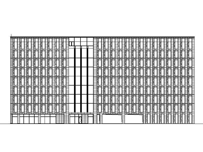 [浙江]高层框架结构幕墙立面商务办公楼建筑施工图施工图下载【ID:149958149】