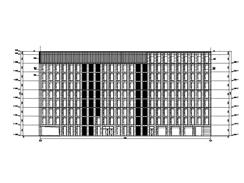 [浙江]高层框架结构幕墙立面商务办公楼建筑施工图施工图下载【ID:149958149】