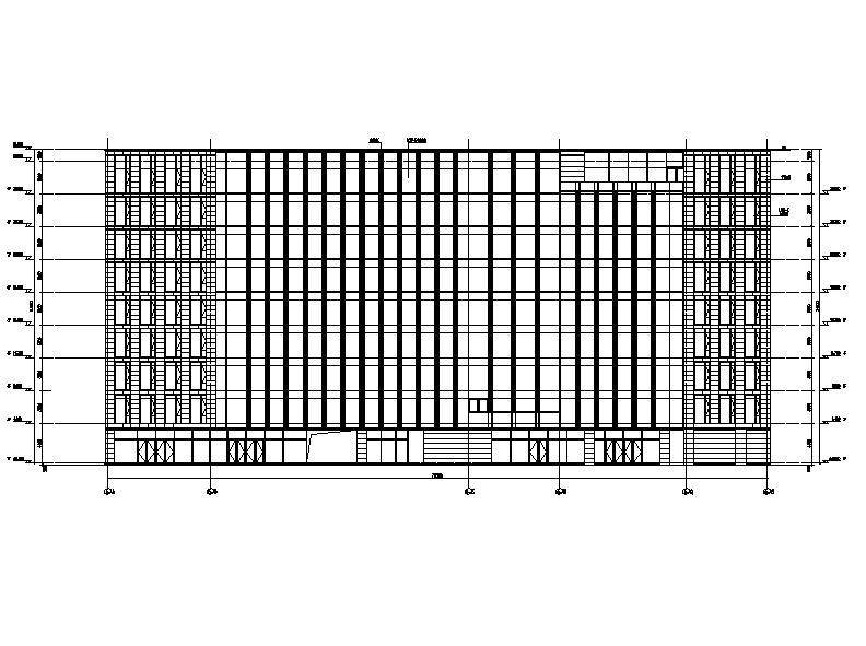 [浙江]高层框架结构幕墙立面商务办公楼建筑施工图施工图下载【ID:149958149】