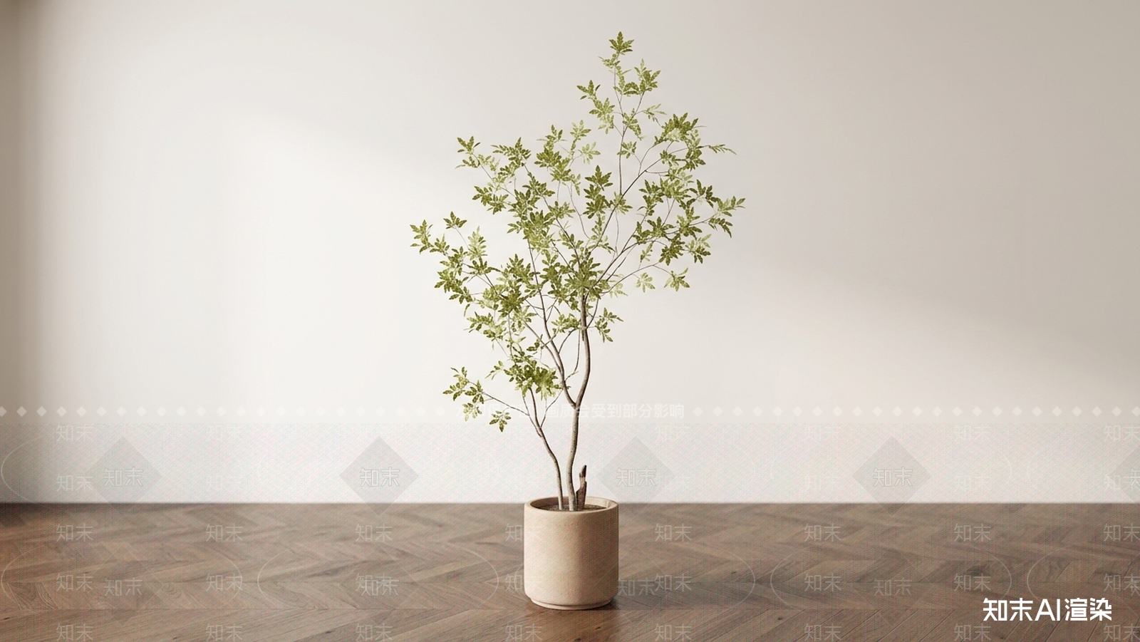 艺术绿植盆栽3D模型下载【ID:1227466632】