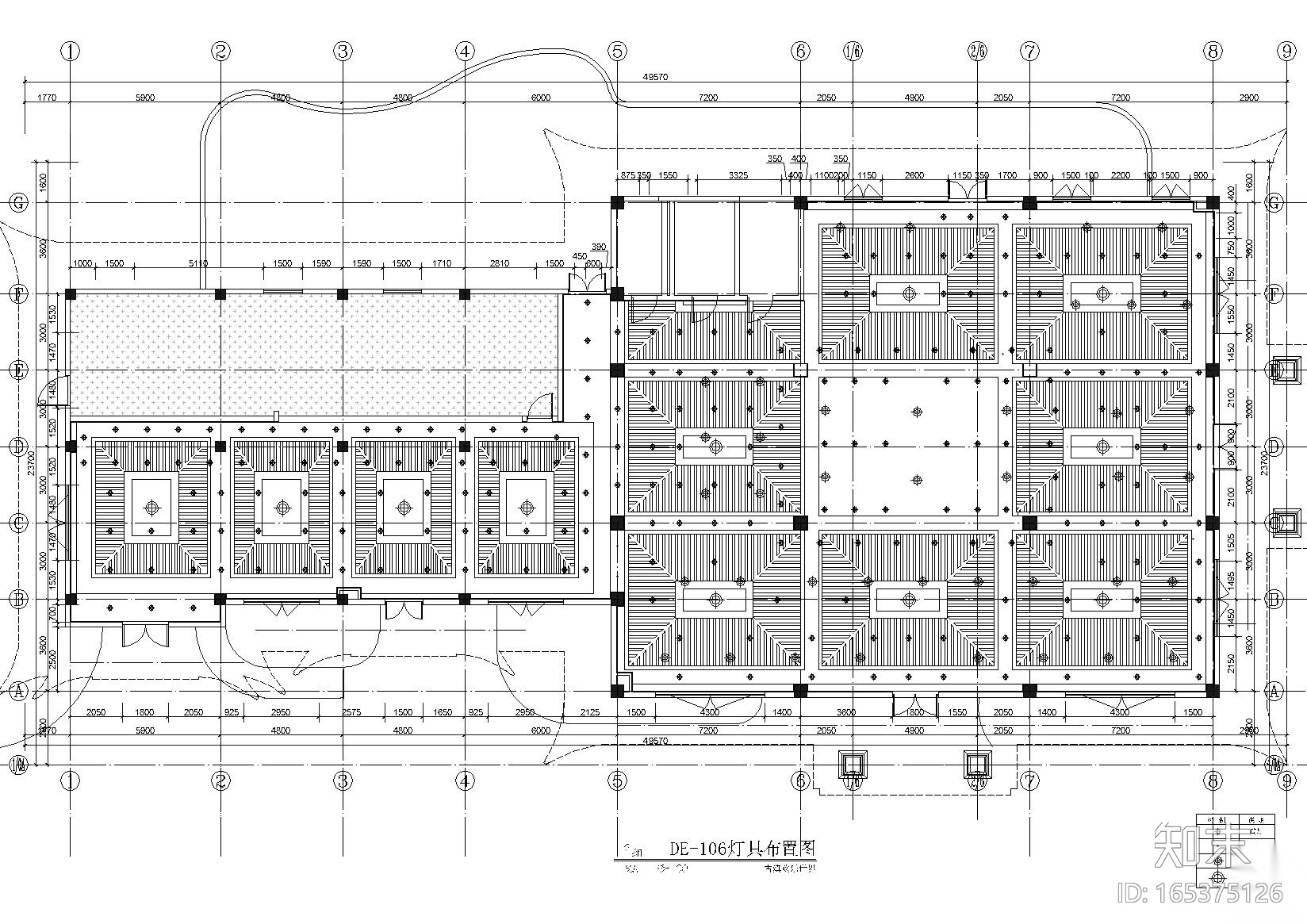 [昆明]古滇欢乐世界万象餐厅装饰设计施工图cad施工图下载【ID:165375126】