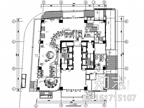 [福州]繁华商业中心知名金融机构支行室内装修施工图cad施工图下载【ID:161715107】