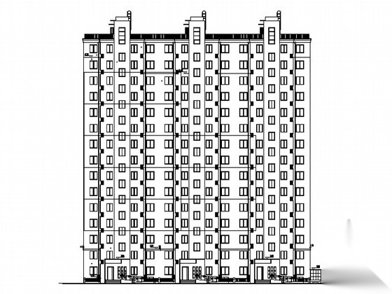 [北京]海淀区某地块定向安置房建筑扩初图施工图下载【ID:166566117】