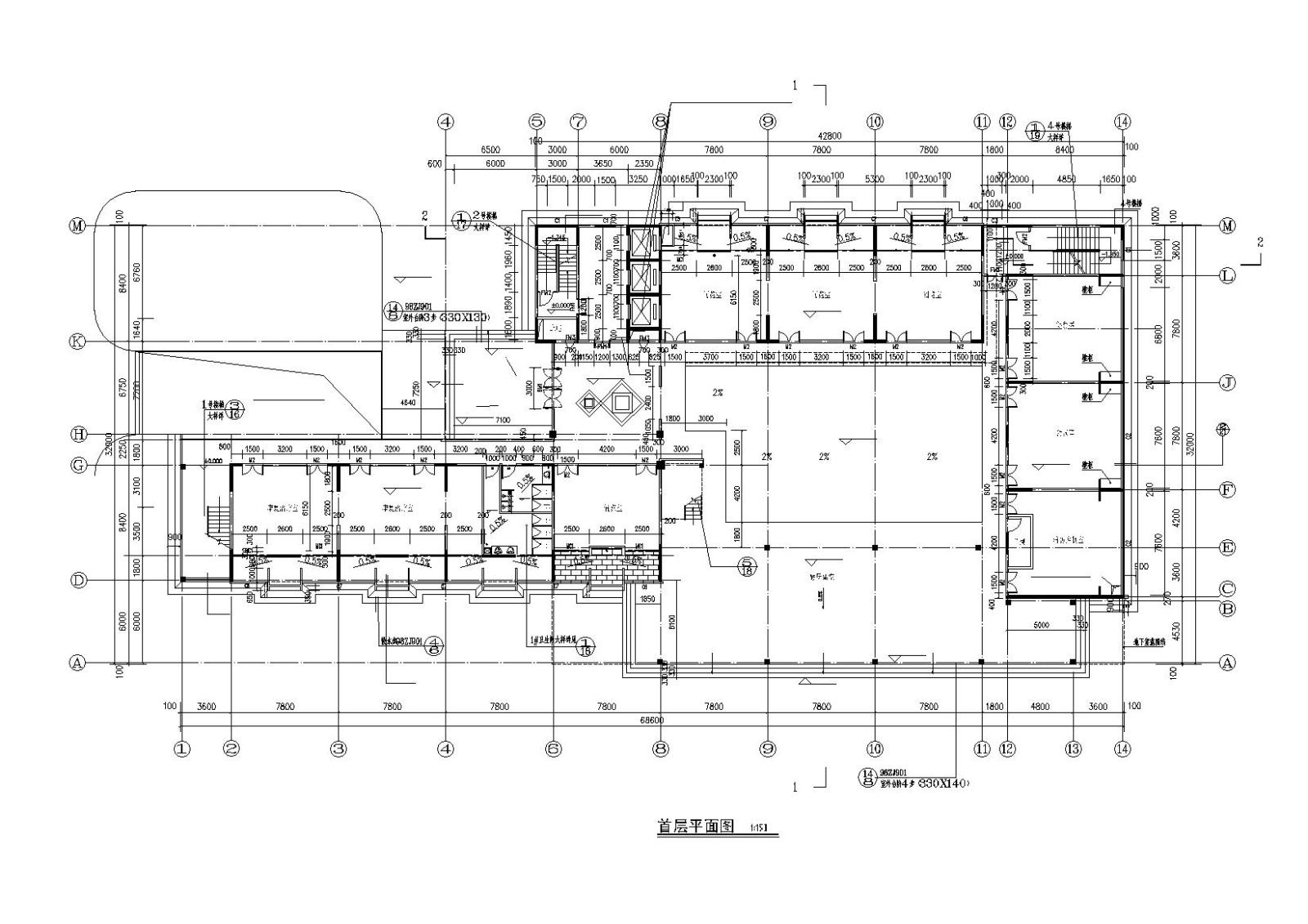 [广西]省体育局运动员公寓建筑施工图施工图下载【ID:149867116】