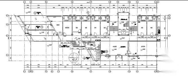 宿舍楼平面技术图纸cad施工图下载【ID:160732121】