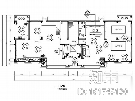 某售楼处装修图cad施工图下载【ID:161745130】