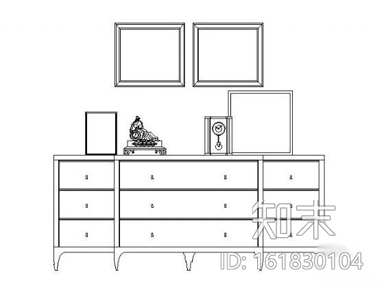 成品家具图块cad施工图下载【ID:161830104】