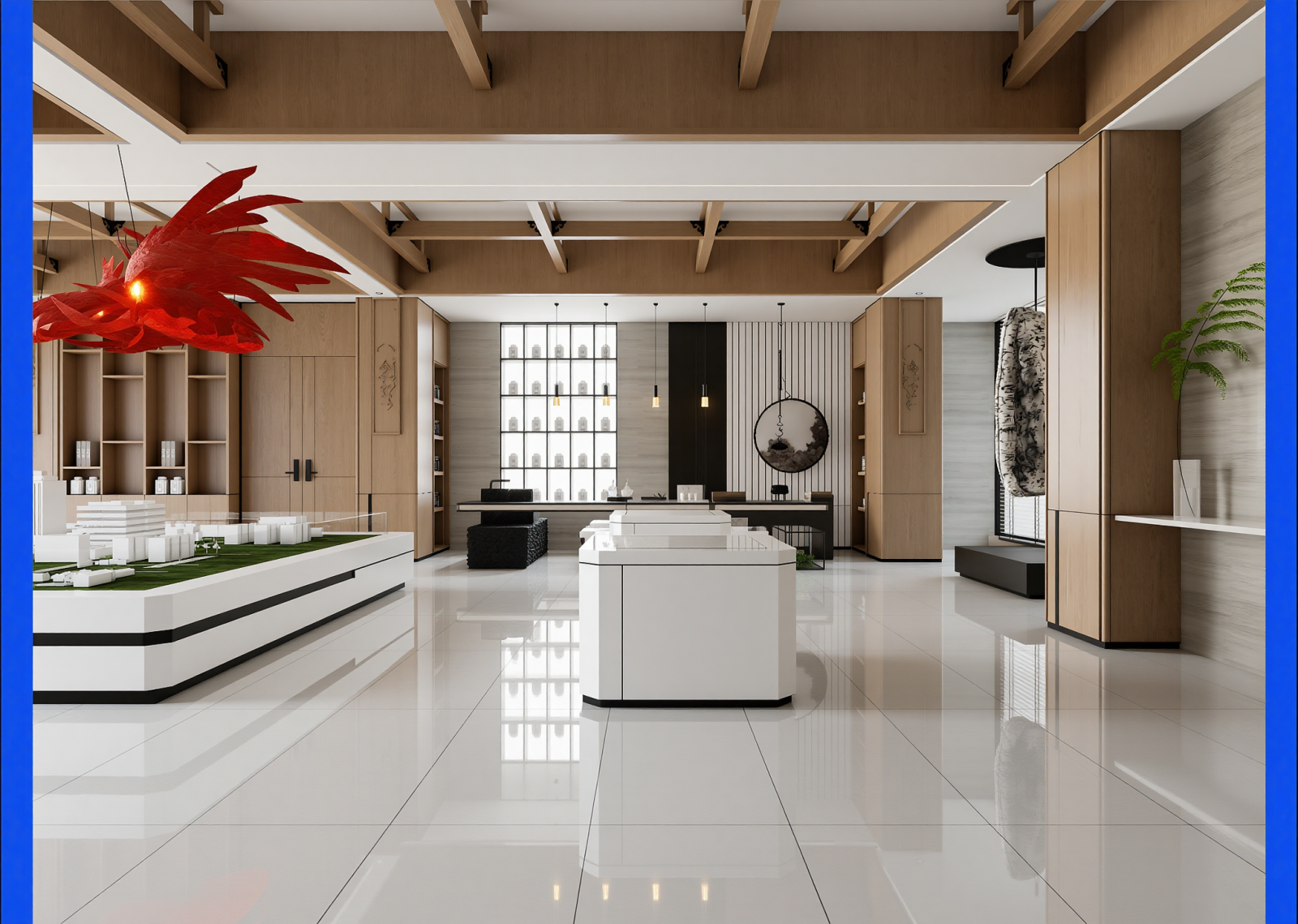 新中式家具展厅3D模型下载【ID:1214129187】