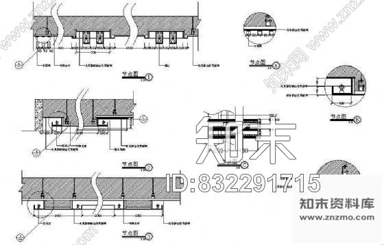 图块/节点天花节点cad施工图下载【ID:832291715】
