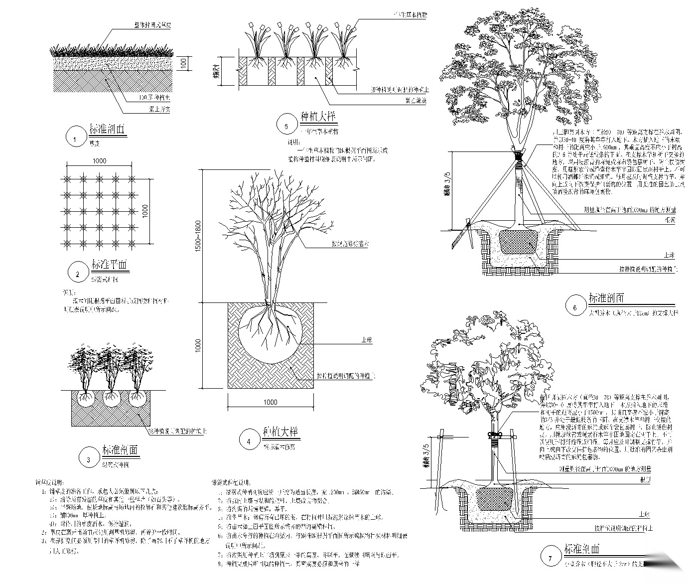 [沈阳]华润新中式翡翠范区植物配置施工图施工图下载【ID:160690145】