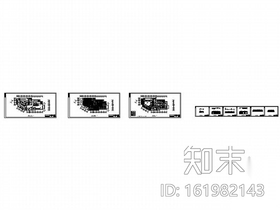 某国际大酒店大堂局部装修图cad施工图下载【ID:161982143】