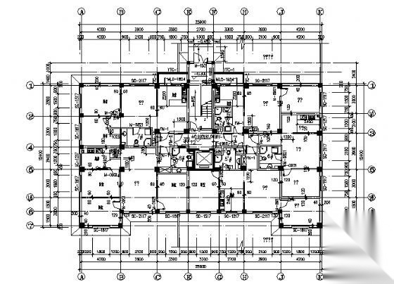 某十三层住宅楼建筑方案图cad施工图下载【ID:149851105】