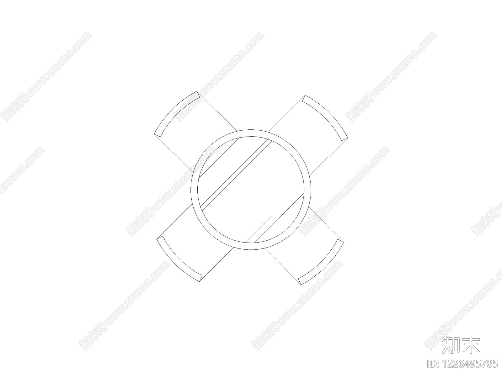 五金管件cad施工图下载【ID:1226495785】
