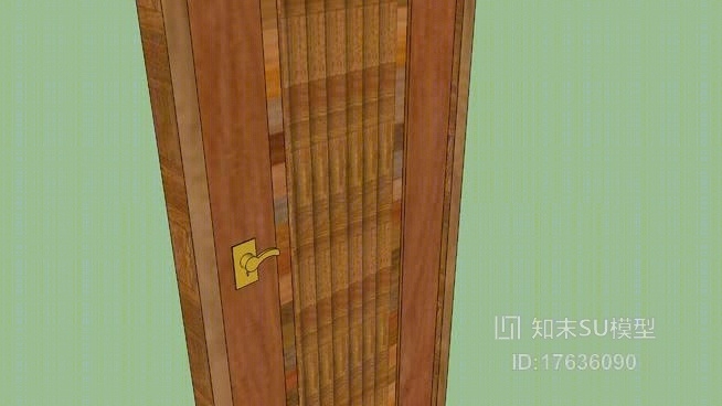 单开门SU模型下载【ID:17636090】